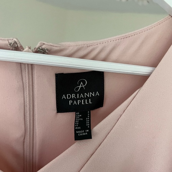 Adrianna papell Elegant blush pink cocktail dress size 2 - Picture 4 of 6